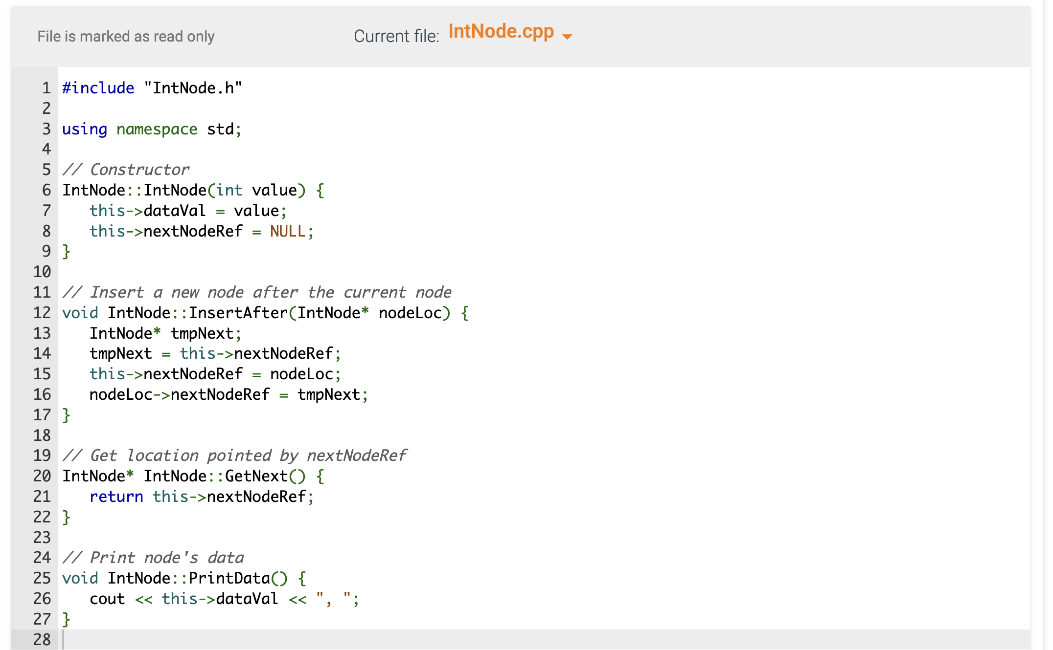 Solved Write a recursive function called PrintLinkedList() | Chegg.com