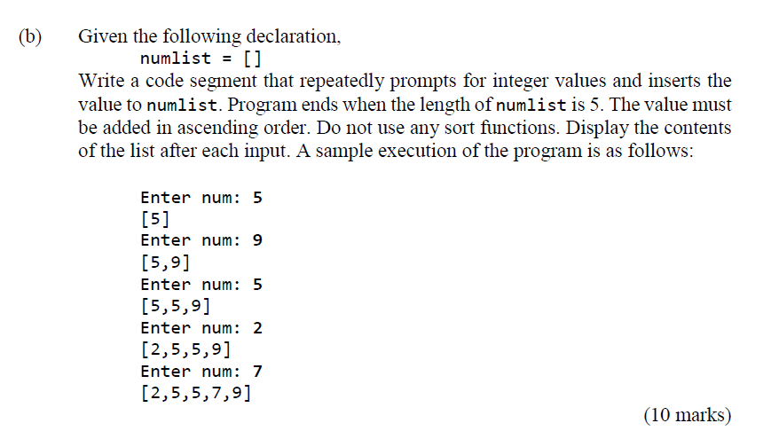 Solved Solve computational problems using structured | Chegg.com