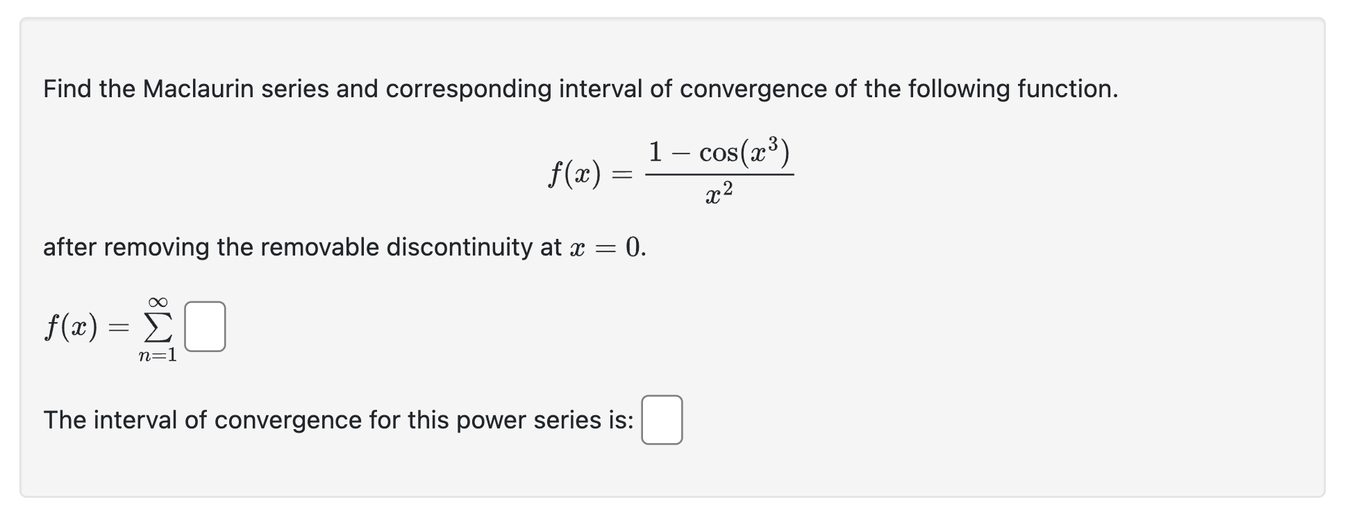 Solved Find the Maclaurin series and corresponding interval | Chegg.com