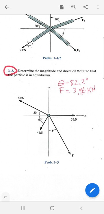 Solved Probs. 3-1/2 3-3. Determine the magnitude and | Chegg.com