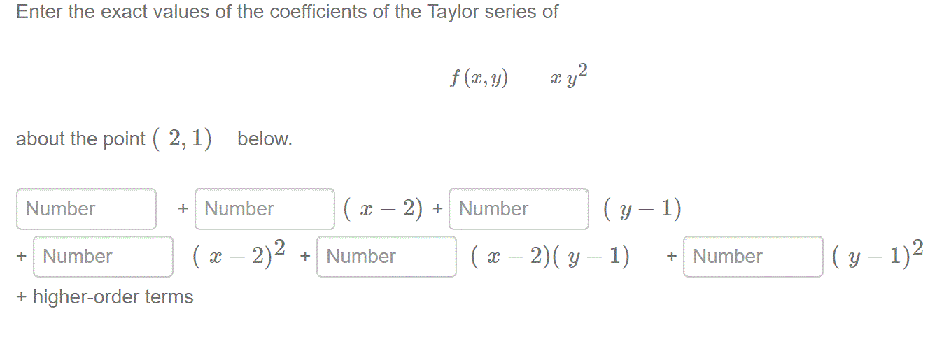 Solved Enter the exact values of the coefficients of the | Chegg.com