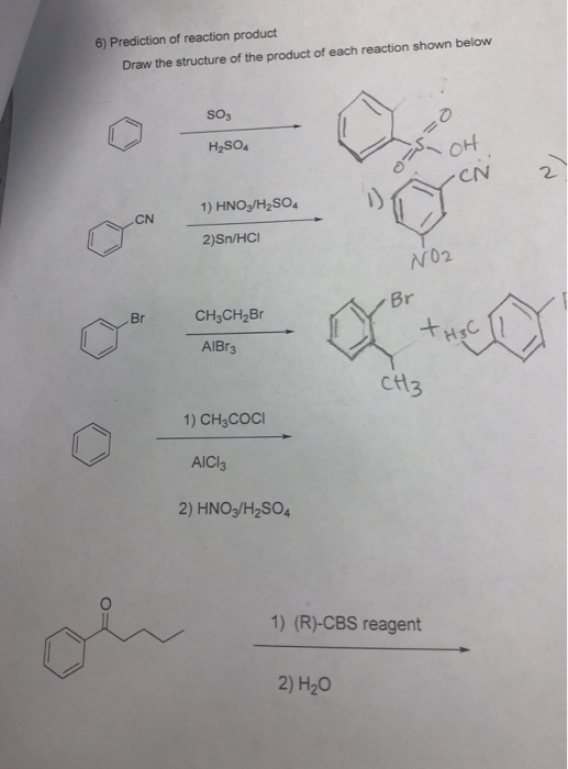 Solved Draw the structure of the product of each reaction Chegg com