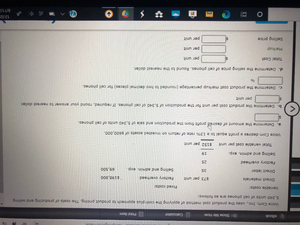 Solved eBook Show Me How Calculator L Print Item Voice Com, | Chegg.com