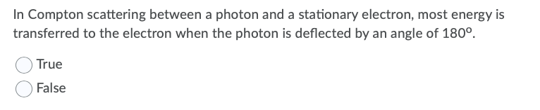 Solved In Compton scattering between a photon and a | Chegg.com