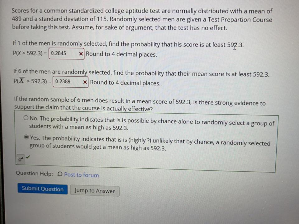 solved-scores-for-a-common-standardized-college-aptitude-chegg