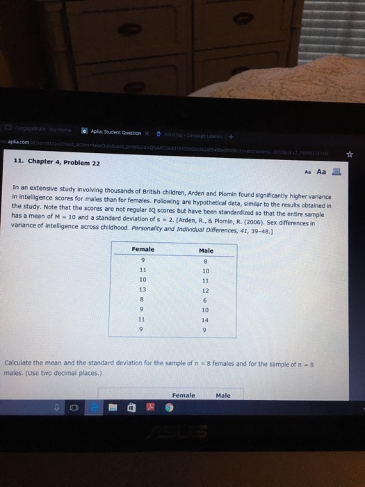 Solved calculate ss variance and standard deviation for the