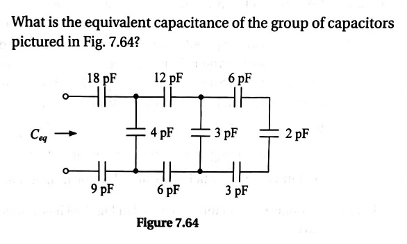 Solved What is the equivalent capacitance of the group of | Chegg.com