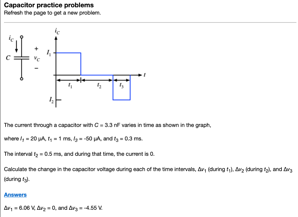 Solved Capacitor practice problems Refresh the page to get a | Chegg.com