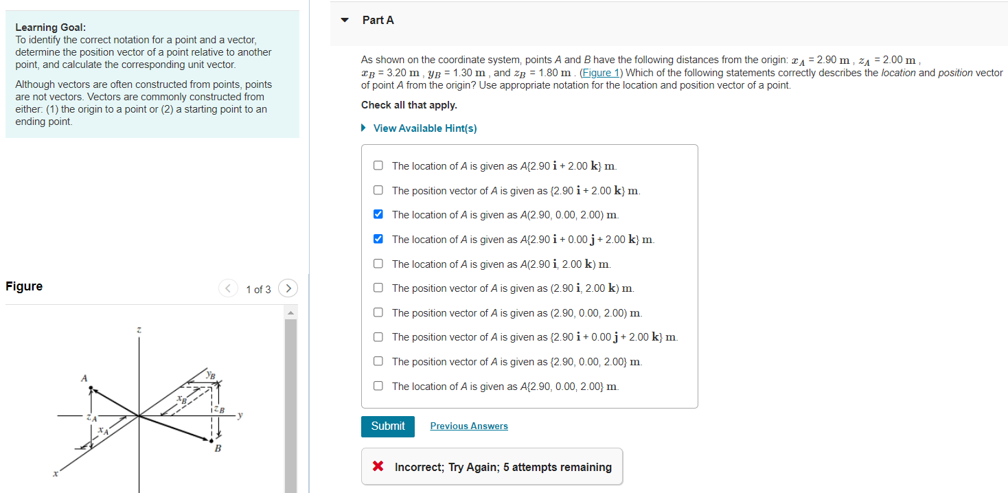Solved Part A Learning Goal: To identify the correct | Chegg.com
