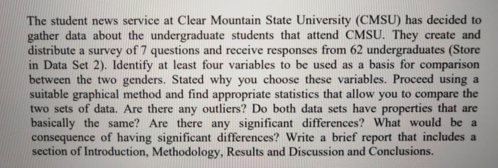 The student news service at Clear Mountain State | Chegg.com