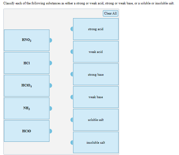 Solved Classify each of the following substances as either a | Chegg.com