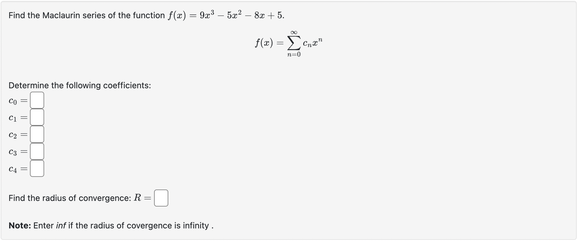 Solved Find The Maclaurin Series Of The Function 5738