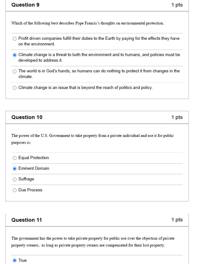 Solved Question 9 1 pts Which of the following best | Chegg.com