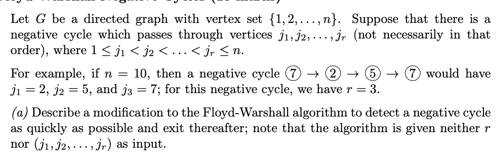 Solved Let G be a directed graph with vertex set {1, 2, ..., | Chegg.com