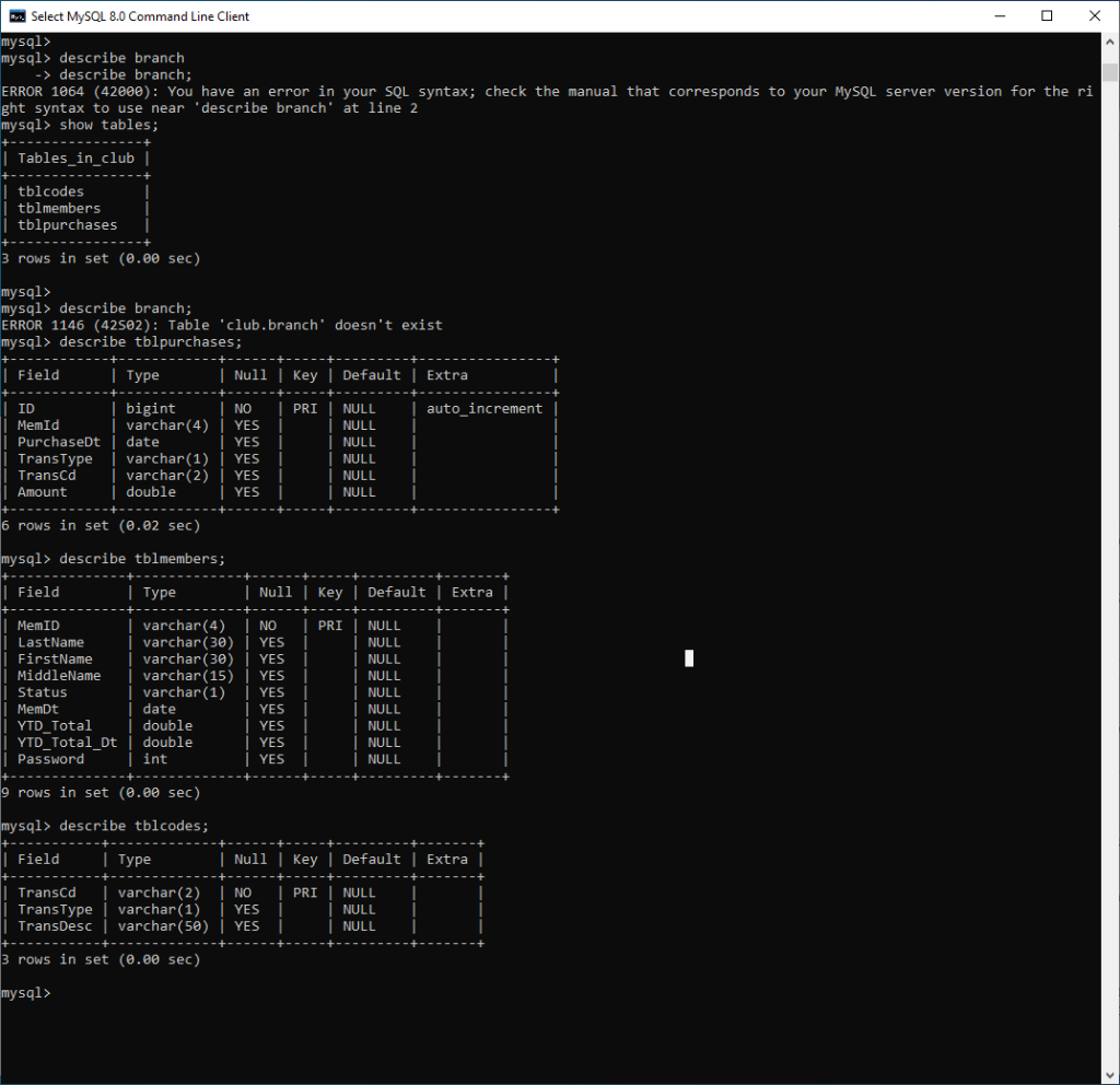 Solved Final Project: ClubDB 2023 For this project you are | Chegg.com