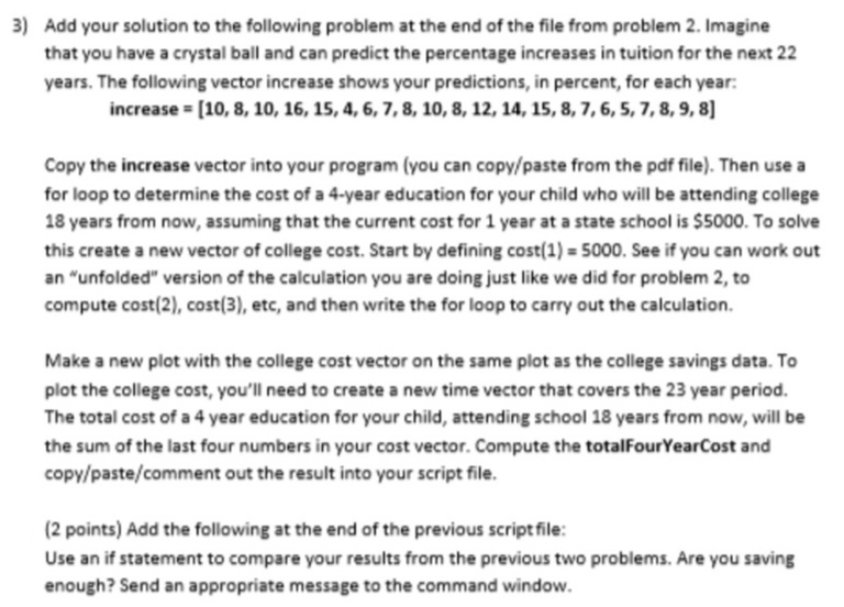 Solved 3) Add your solution to the following problem at the | Chegg.com