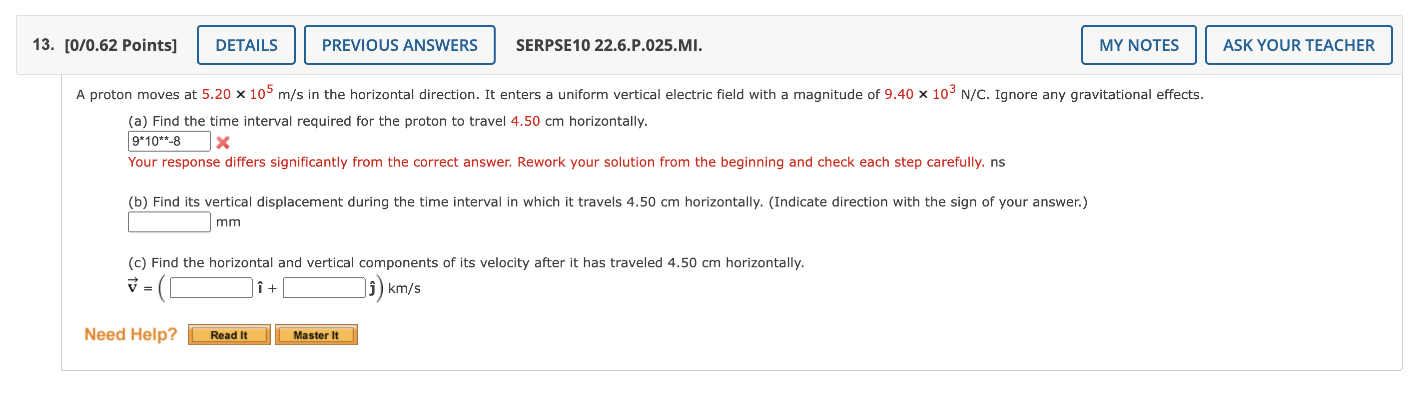 Solved 13. [0/0.62 Points] DETAILS PREVIOUS ANSWERS SERPSE10 | Chegg.com