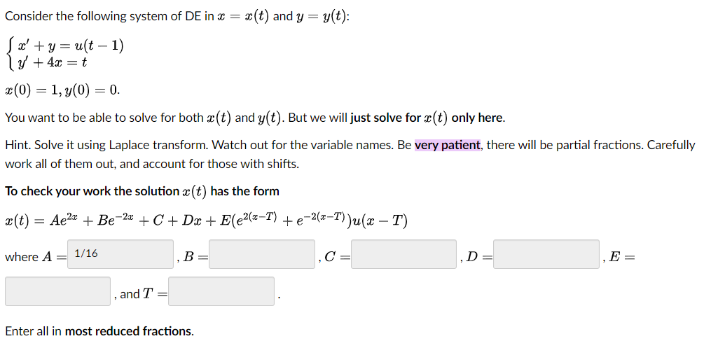Solved Consider The Following System Of De In X X T And Chegg
