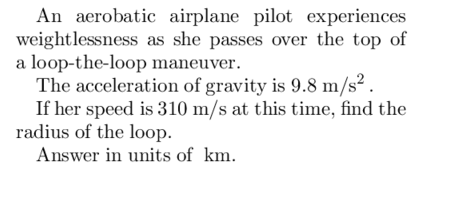 Solved An aerobatic airplane pilot experiences | Chegg.com