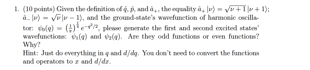 1 10 Points Given The Definition Of E E And A Chegg Com