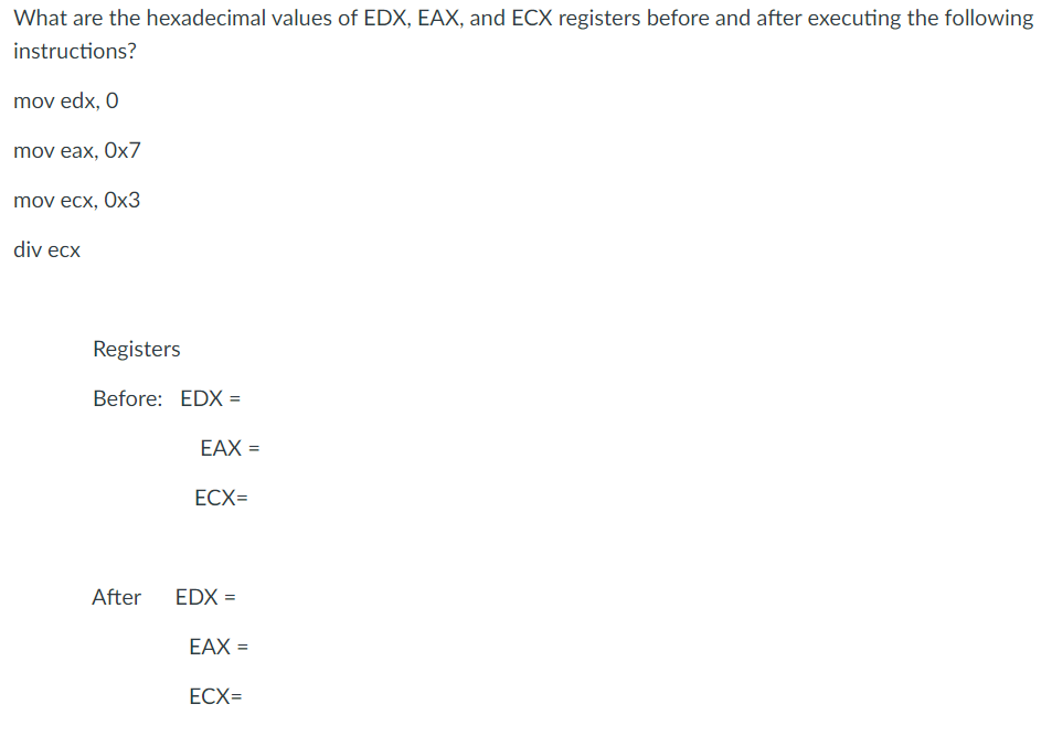 solved-what-are-the-hexadecimal-values-of-edx-eax-and-ecx-chegg