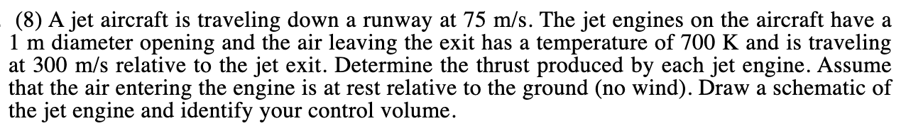 Solved It is a control volume analysis problem from fluids | Chegg.com