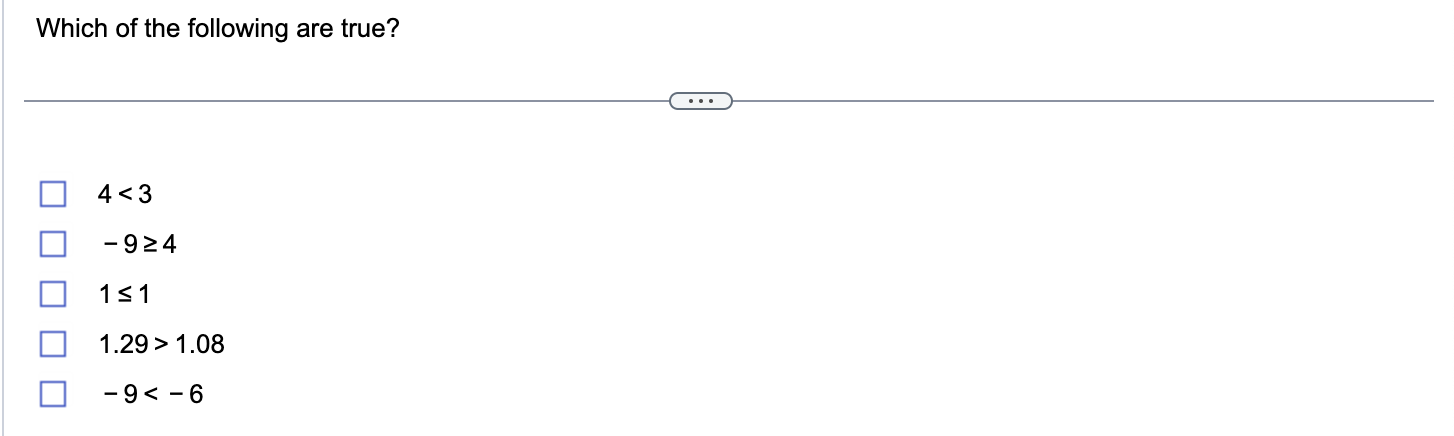 Solved Which of the following are true? | Chegg.com