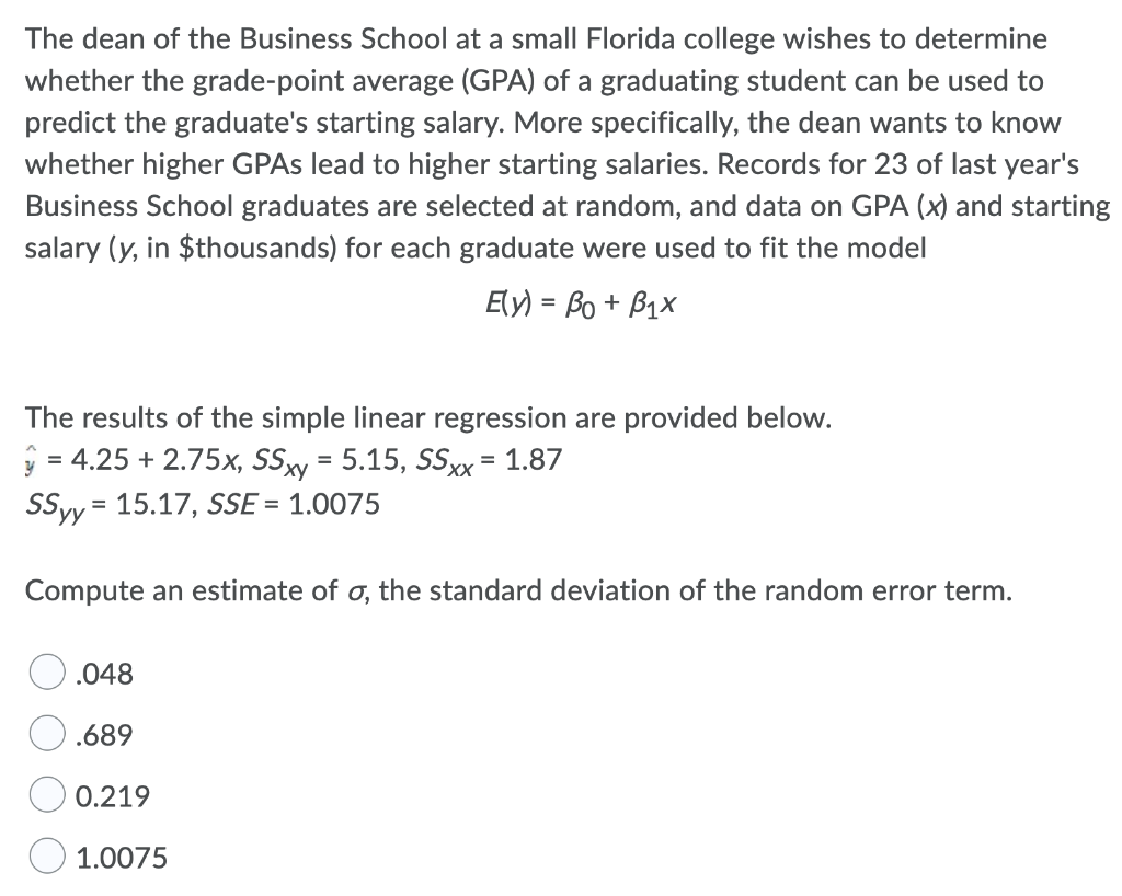 solved-the-dean-of-the-business-school-at-a-small-florida-chegg