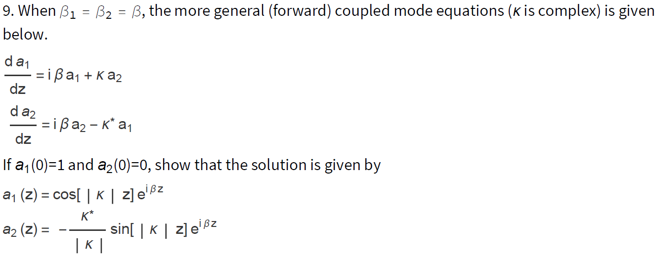 Solved 9. When B1 = B2 = B, The More General (forward) | Chegg.com