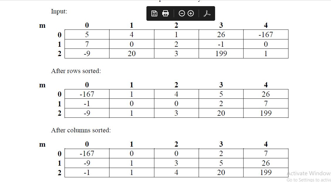 Rows array array