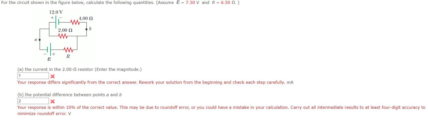 Solved The Circuit Shown In The Figure Below, Calculate The | Chegg.com