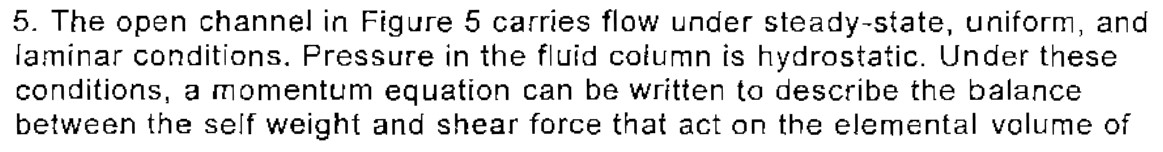 Solved ?205. ﻿The open channel in ﻿Figure 5 ﻿carries flow | Chegg.com
