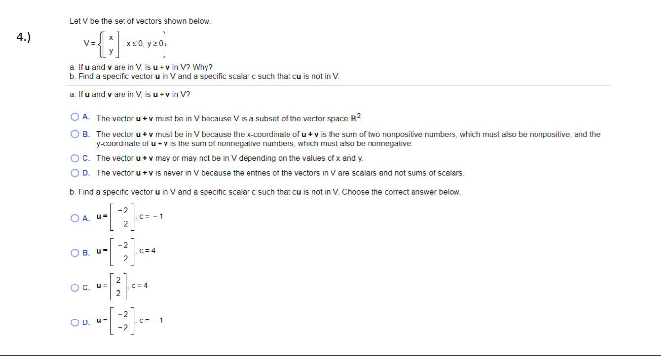 solved-let-v-be-the-set-of-vectors-shown-below-4-v-chegg