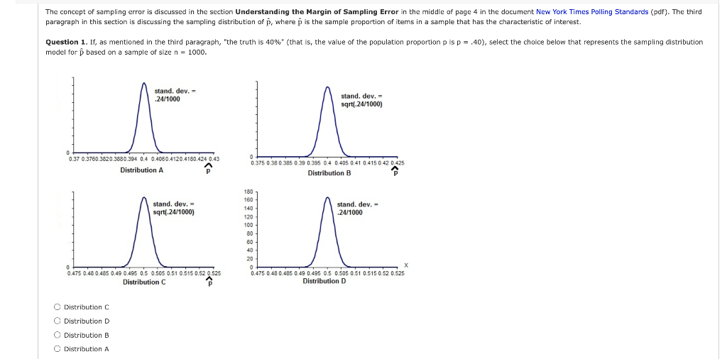 acceptable margin of error in sampling