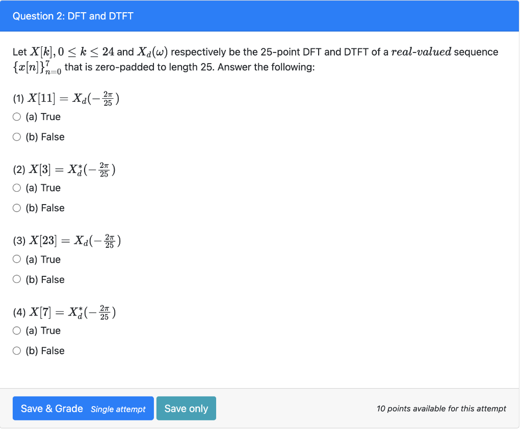 Solved Question 2: DFT and DTFT Let X[k],0 | Chegg.com