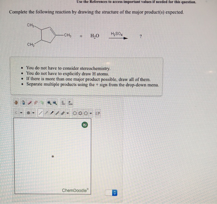 Solved Complete the following reaction by drawing the | Chegg.com