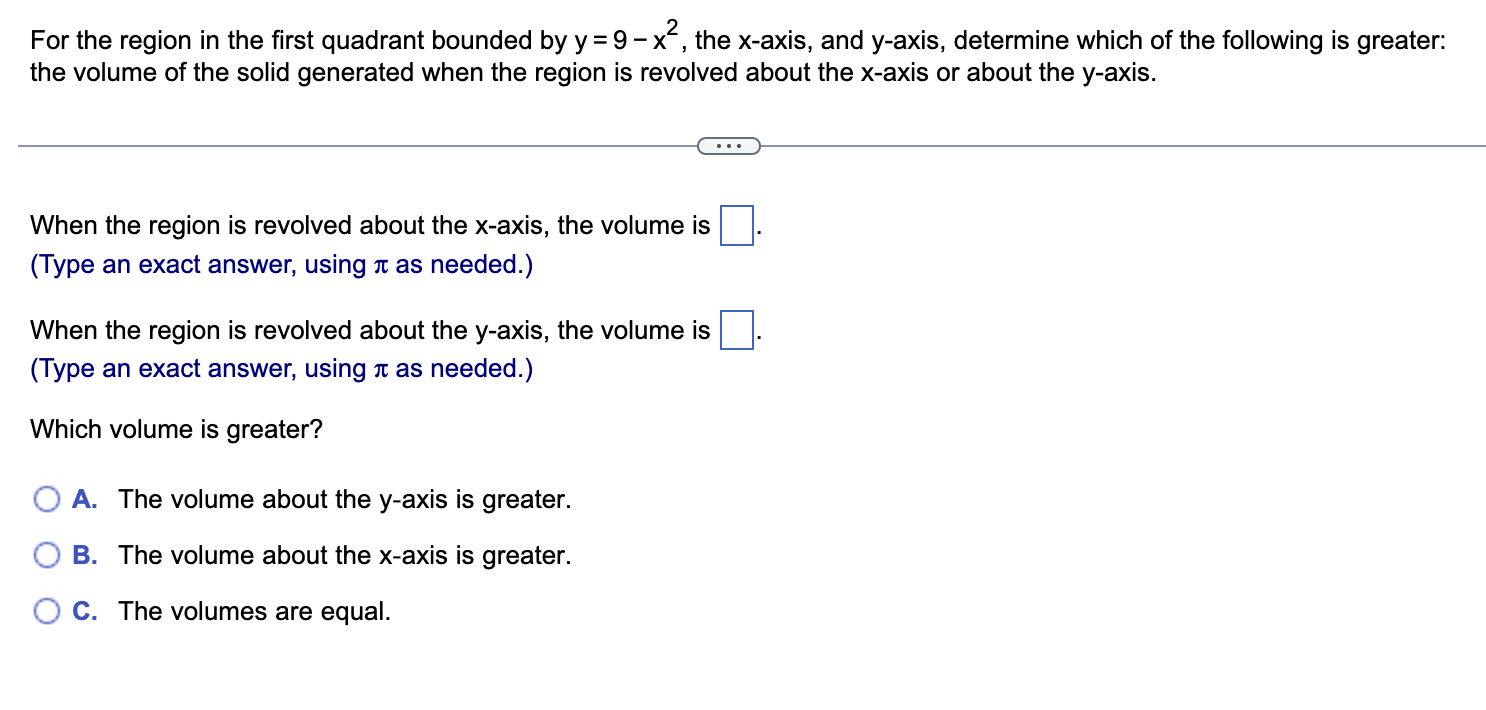 Solved For the region in the first quadrant bounded by | Chegg.com