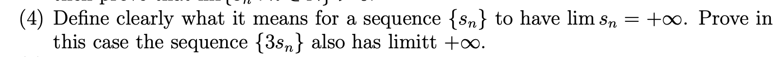 Solved This for a Real Analysis Course. I am really looking | Chegg.com