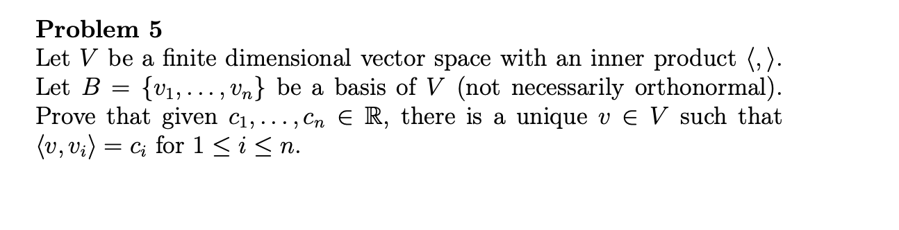 Solved Problem 5 Let V Be A Finite Dimensional Vector Space | Chegg.com