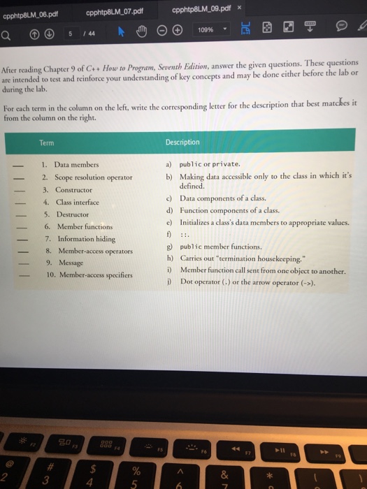 Solved After reading Chapter 9 of C++ How to Program. | Chegg.com