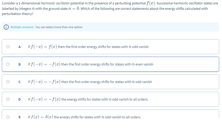 Solved Consider a 1-dimensional harmonic oscillator | Chegg.com