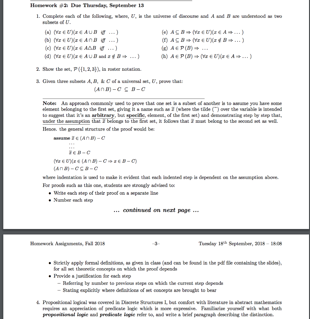 Solved Homework #2: Due Thursday, September 13 1. Complete | Chegg.com