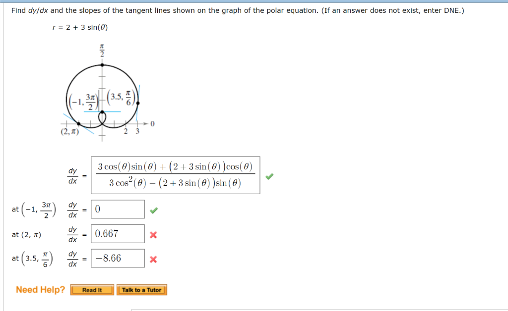 solved-find-dy-dx-and-the-slopes-of-the-tangent-lines-shown-chegg