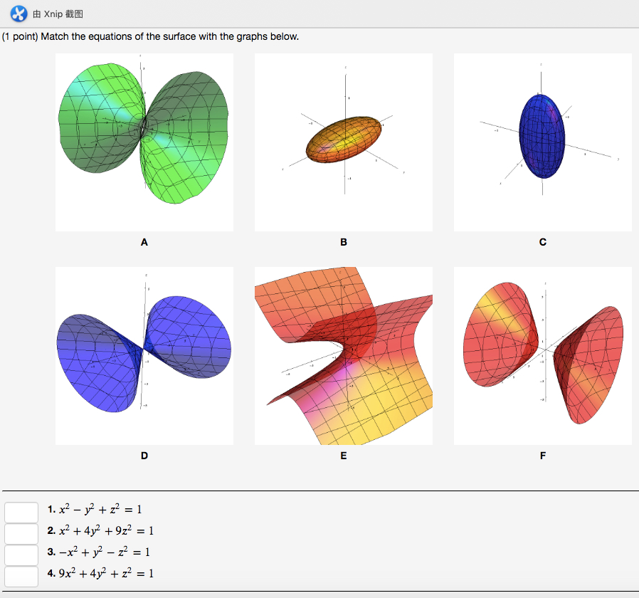 Solved 由 ip 截图 1 Point Match The Equations Of The Chegg Com