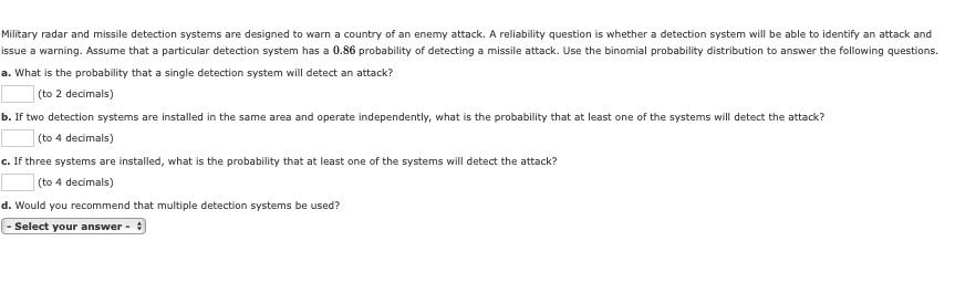 Solved a. What is the probability that a single detection | Chegg.com
