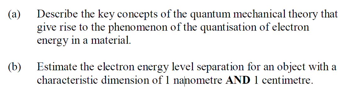 Solved a Describe the key concepts of the quantum Chegg