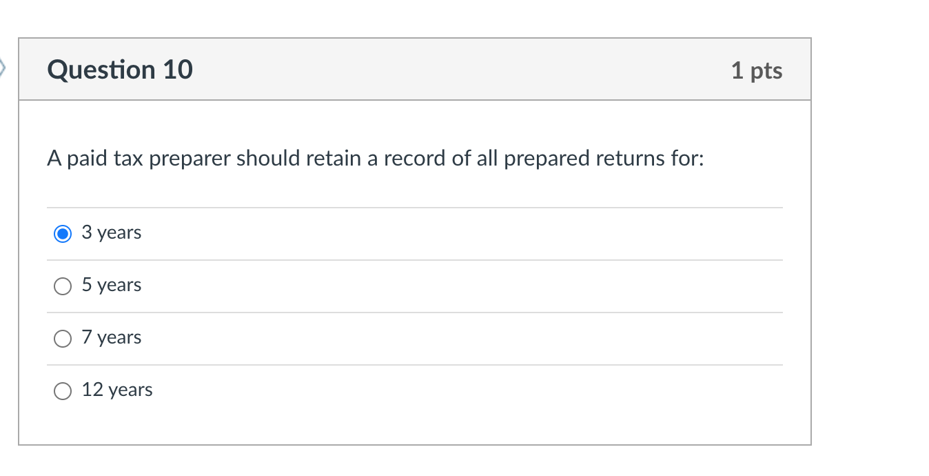 Solved Question 1 1 pts You have a new tax client, and you | Chegg.com