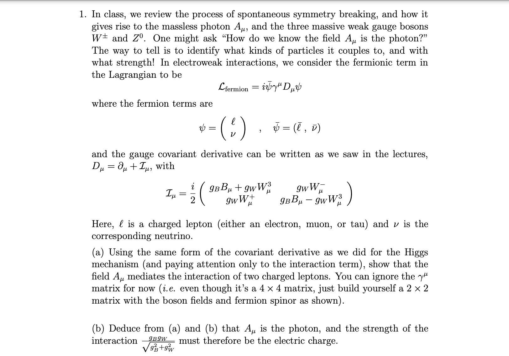 Solved 1. In class, we review the process of spontaneous | Chegg.com