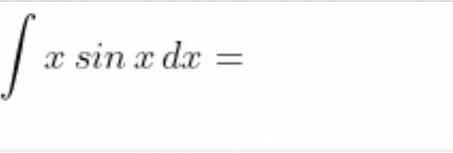 Solved x sin x dx = | Chegg.com