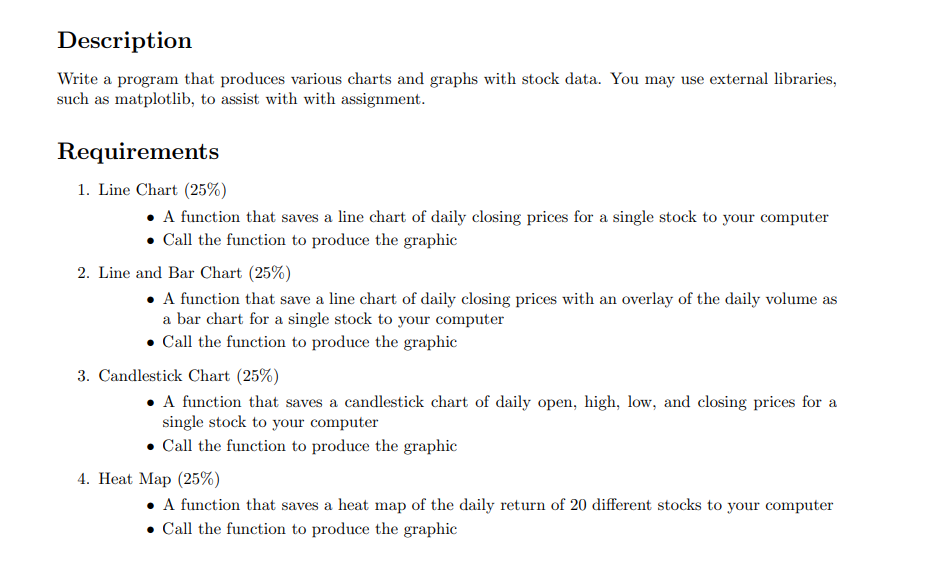 Solved Description Write a program that produces various | Chegg.com